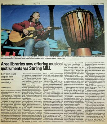 Area libraries now offering musical instruments via Stirling MILL, Community Press (2021)