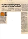 What does a giant pumpkin have to do with the Stirling Food Bank?, Community Press (2023)