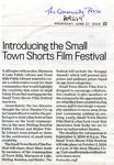 Introducing the Small Town Shorts Film Festival, Community Press (2024)