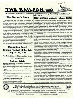 The Station's Story / Restoration Update - June 2006, The Railfan (2006)