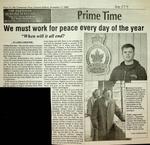 We must work for peace every day of the year, Community Press (2006)