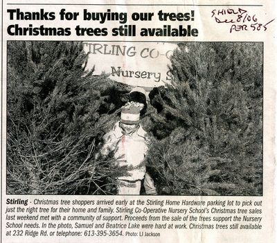 Thanks for buying our trees! Christmas trees still available, Shield (2006)