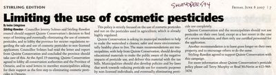 Limiting the use of cosmetic pesticides, Shield (2007)