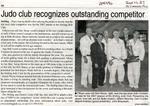 Judo Club recognizes outstanding competitor, Community Press (2007)