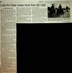 Lope for Hope raises more than $27,000, Community Press (2007)