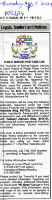 Public Notice - Pesticide Use, Community Press (2024)