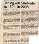 Stirling will celebrate its 150th in 2008, Community Press (2006)