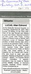 Allan Edmond Lucas Obituary, Community Press