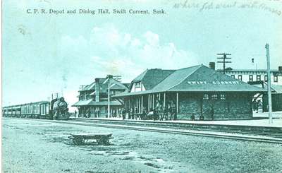 Swift Current CPR station, 1912.