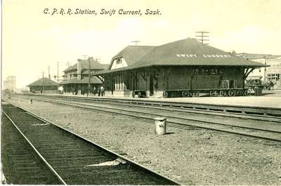 Swift Current CPR station, Railway St., c. 1910-20.