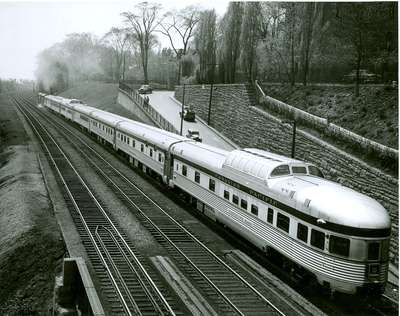 CPR train, &quot;Evangeline Park&quot;, in Windsor ON, n.d.