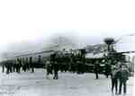 CPR transcontinental train, heading west, Port Moody, BC, July 4 1886.