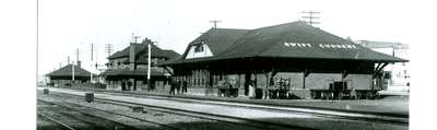 CPR station in Swift Current, c. 1920s.