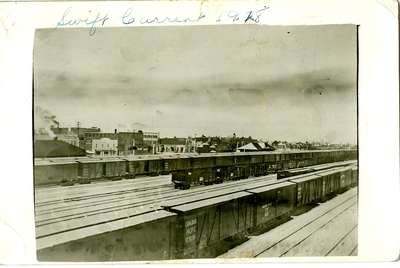 CPR yards in Swift Current, c. 1918.