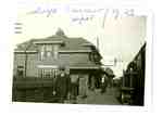 CPR station and platform, Swift Current, 1923.