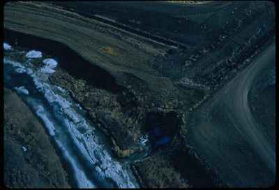 Effluent Outlet from Lagoon to Creek