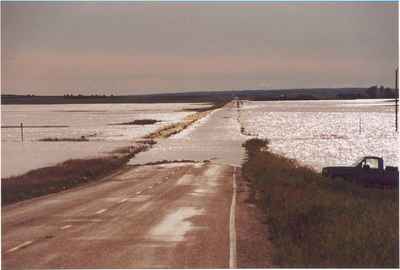 Highway 43, West of Vanguard After the Flood