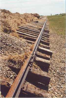 Railroad Tracks After the Flood Near Vanguard