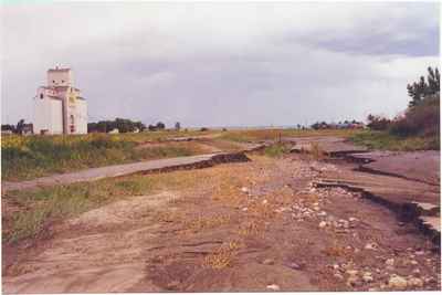 North of Vanguard Across Highway 43 Following the Flood