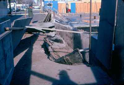 Cave-in of Wall & Part of Lane - Woolworth Building