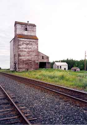 A Grain Elevator in Red Jacket, Saskatchewan