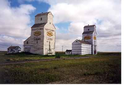 Grain Elevator in Laura, Saskatchewan