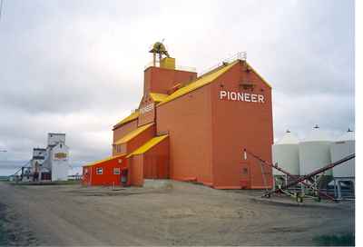 A Grain Elevator in Rosetown, Saskatchewan