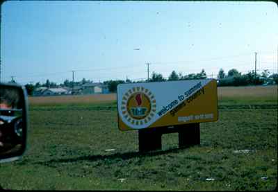 Regina - Entrance Sign for Western Canada Summer Games