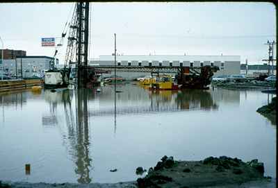 Storm Damage - Flooded Construction Site