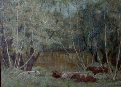 Cattle by the Pond