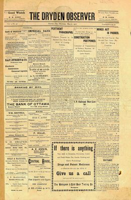 Dryden Observer, 21 Mar 1907