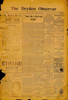 Dryden Observer, 27 Feb 1920