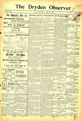 Dryden Observer, 30 Apr 1920