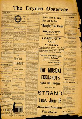 Dryden Observer, 11 Jun 1920