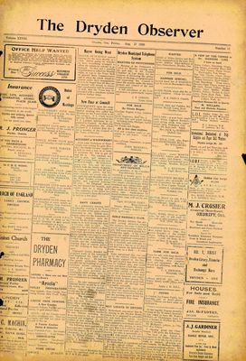 Dryden Observer, 27 Aug 1920