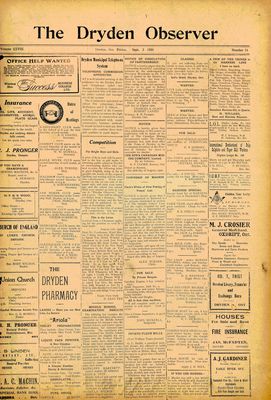 Dryden Observer, 3 Sep 1920