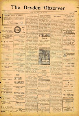 Dryden Observer, 29 Oct 1920