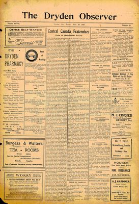 Dryden Observer, 26 Nov 1920