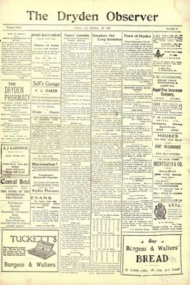 Dryden Observer, 28 Oct 1921