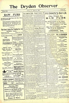 Dryden Observer, 13 Jan 1922