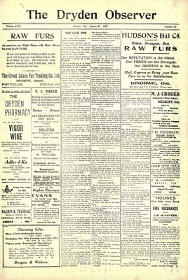 Dryden Observer, 20 Jan 1922