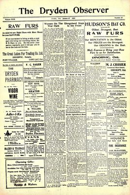 Dryden Observer, 27 Jan 1922