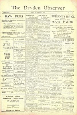 Dryden Observer, 20 Feb 1922