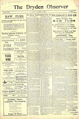 Dryden Observer, 4 Mar 1922