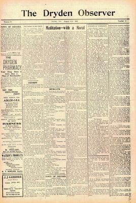 Dryden Observer, 11 Aug 1922