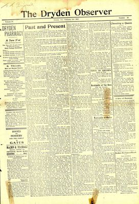 Dryden Observer, 3 Feb 1923