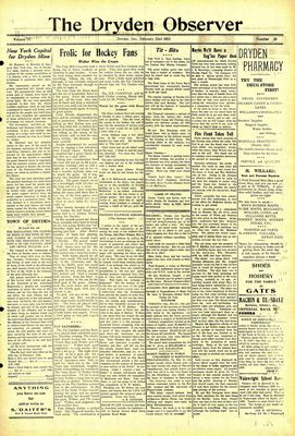 Dryden Observer, 23 Feb 1923