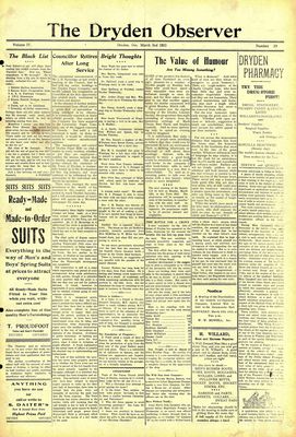 Dryden Observer, 2 Mar 1923