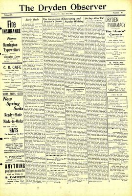 Dryden Observer, 20 Apr 1923