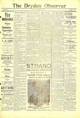 Dryden Observer, 4 May 1923